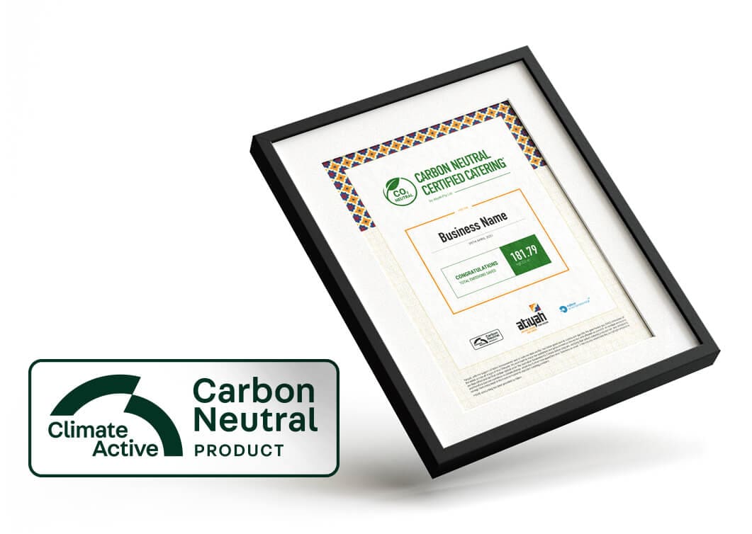Carbon Neutral Certified Catering certificate